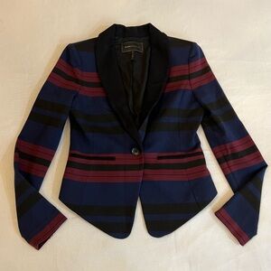 BCBGMAXAZRIA Women’s Cropped Blazer, Low Front, High Back, Size Small.